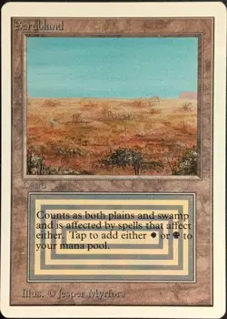 MTG Magic: Unlimited - SCRUBLAND - Dual Land - Image 1