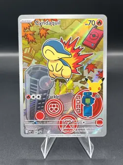 Pokemon TCG Cyndaquil 047 Black Star Promo First Partners Collection Series 2 NM - Image 1