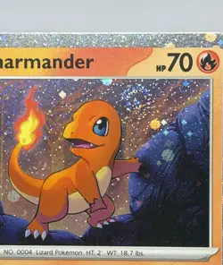 Pokemon Card TCG Charmander 047 SVP047 Cosmos Holo Black Star Promo SWIRL NM - Image 2