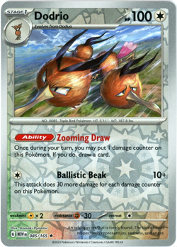 Dodrio (Reverse Holo) - 085 - Scarlet & Violet 151 - Pokemon - LP/NM - Image 1