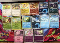Eevee Eeveelutions Pokemon TCG Card Lot (15) Various Sets Holo Regular NM - Image 1