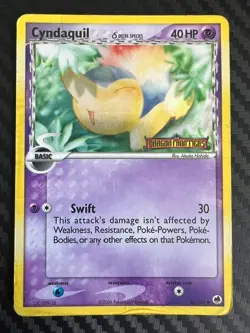 Pokemon TCG Cyndaquil Delta Species 45/101 Dragon Frontiers Reverse Holo DMG - Image 1