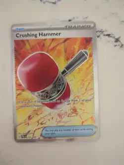 Crushing Hammer 105/084 Full Art Holo Pokemon Pitch Black TCG - Image 3