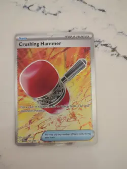 Crushing Hammer 105/084 Full Art Holo Pokemon Pitch Black TCG - Image 4