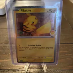 Pikachu - (Cosmo Holo) 051/162 Miscellaneous Cards & Products Holo Pokemon Day - Image 1