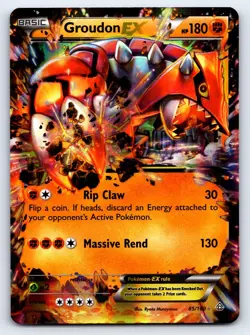 Groudon EX 85/160 Holo EX Rare Primal Clash Pokemon Lightly Played - Image 1