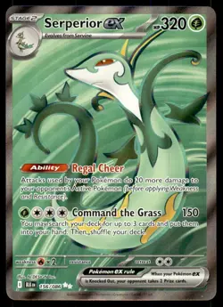 Serperior ex 156/086 Holo Ultra Rare Black Bolt Pokemon Near Mint - Image 1