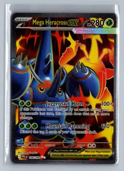 Mega Heracross ex 108/094 Ultra Rare Phantasmal Flames Pokemon Holo NM/M - Image 1