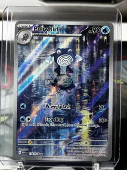 Pokemon TCG Poliwhirl Scarlet Violet 151 Illustration Rare Card 176/165 - Image 1