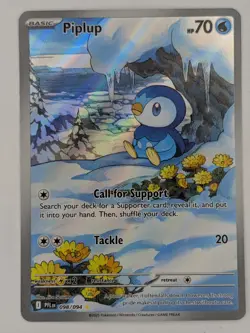 Pokemon TCG Piplup 98/94 Illustration Rare Holofoil - Image 1