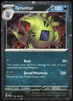 Miscellaneous Card & Products Tyranitar 135/193 Promo Pokemon (Cosmos Holo) NM/M - Image 1