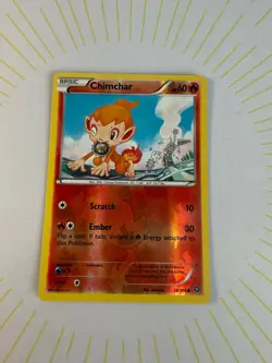 Chimchar 18/114 Common Steam Siege Pokemon Reverse Holo LP - Image 2