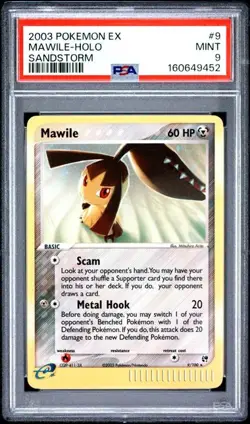 2003 Pokemon EX Sandstorm 9 Mawile Holo PSA 9 Mint - Image 1