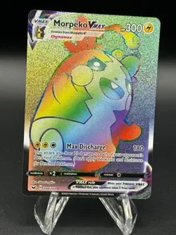 Pokemon Morpeko VMAX 204/202 Secret Rare Rainbow Vivid Voltage Near Mint - Image 1