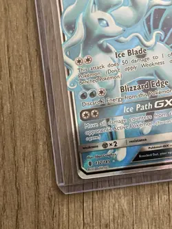 Pokemon Alolan Ninetales GX TCG Full Art Holo Card 132/145 Sm-Guardians Rising - Image 3