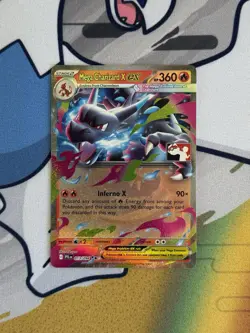 Mega Charizard x EX 013/094 PRIZE Pack Series 9 Play Stamp Pokemon Card - Image 1