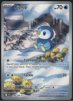 Piplup 098/094 Illustration Rare Phantasmal Flames Pokemon Holo Near Mint - Image 1