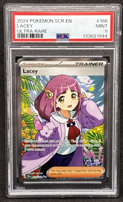 2024 Pokemon Stellar Crown - Lacey - Illustration Ultra Rare - 166/142 - PSA 9 - Image 1