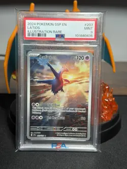 The Pokemon Company Latios 203/191 SV08 Surging Sparks Illus Rare Holo Eng PSA 9 - Image 1
