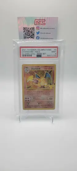 PSA 9 - Charizard Holo -2021 Pokemon Celebrations Base Set 4/102 - Image 1