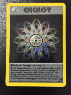 Wizards of the Coast Pokemon TCG Rainbow Energy 17/82 Team Rocket Holo Rare HP - Image 1