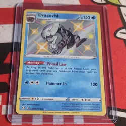Pokemon Dracovish Shining Fates: Shiny Vault SV036/SV122 Shiny Holo Rare - Image 1