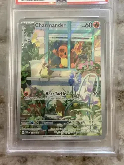 Pokemon Charmander Obsidian Flames ETB Promo SVP EN 044 PSA 8 NM-MT - Image 3
