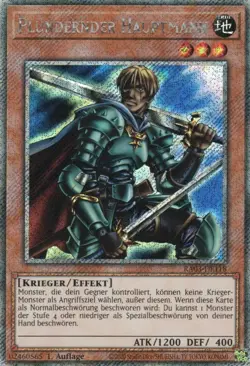 yugioh Plundernder Hauptmann RA03-DE118 PLATINUM SECRET RARE DEUTSCH - Image 1