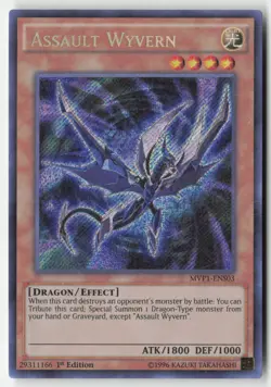 Yugioh - Assault Wyvern MVP1-ENS03 1st Edition - Secret Rare - Image 1