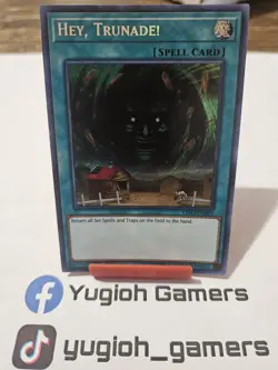 Yu-Gi-Oh Hey Trunade! EXFO 1st Edition Secret Rare Light Played - Image 1