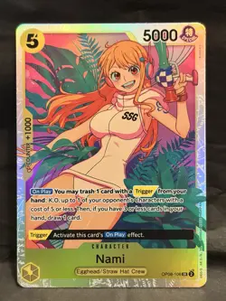One Piece TCG Nami Two Legends SR Foil OP08-106 NM English - Image 1