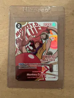 Round 1 Monkey D Luffy English One Piece Promo OP16-095 - Image 1