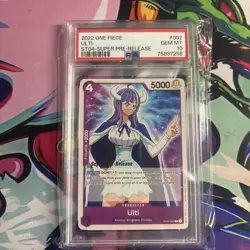 ULTI ST04-002 SUPER PRE-RELEASE STAMP, PSA 10 GEM MINT 2022 ONE PIECE CARD GAME, - Image 1