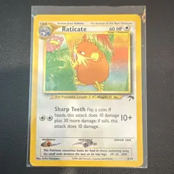 Pokemon Raticate 06/18 Regular Promo Southern Islands English 60 HP (2001) - Image 1