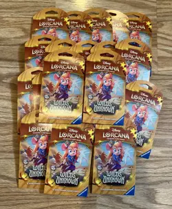 Disney Lorcana Wilds Unknown Sleeved Booster Pack - LOT OF 20- Factory Sealed - Image 2