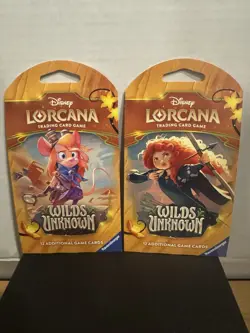 Disney Lorcana Wild Unknowns Trove With 2 Sleeves Boosters! New Sealed! - Image 4