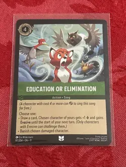 FOIL Disney Lorcana Winterspell - Education or Elimination - 97/204 FOIL - Image 1