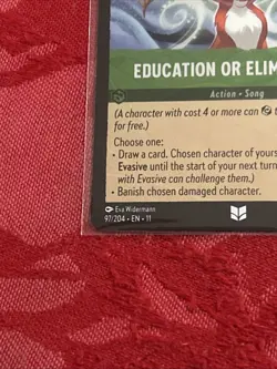FOIL Disney Lorcana Winterspell - Education or Elimination - 97/204 FOIL - Image 4