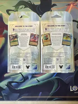 Disney Lorcana Fabled Starter Deck X2 Emerald & Ruby And Amber And Sapphire. New - Image 2