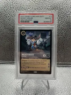 Disney Lorcana - Mickey Mouse Musketeer - GENCON Promo 11/P1 - PSA 10 Gem Mint - Image 1
