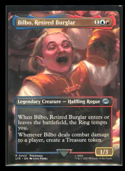 Bilbo, Retired Burglar P 0403 Borderless Regular Lord of the Rings MTG - Image 1