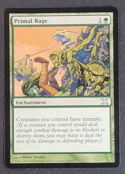 MTG Card - 1x Primal Rage - Tenth Edition 10ED X - NM/LP - Magic The Gathering - Image 1