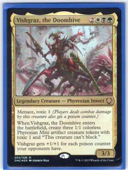 Vishgraz, the Doomhive 4 Commander: Phyrexia: All Will Be One MTG Foil NM/M - Image 1