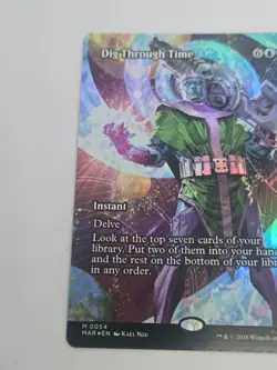 Dig Through Time Borderless FOIL Marvel's Super Heroes MTG 0054 - Image 3