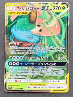Venusaur & Snivy 001/064RR Pokemon card Nintendo Japanese Holo RARE - Image 1