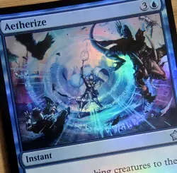 X 1 Aetherize Foil NM-M Foundations FDN MTG Magic The Gathering - Image 1