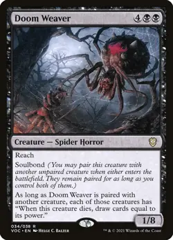 MTG Doom Weaver ** Crimson Vow Commander ** English - Image 1