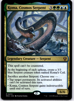 Koma, Cosmos Serpent MKC Regular NM MTG - Image 1