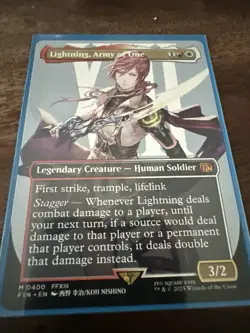 Lightning, Army of One (0400) (Borderless) Final Fantasy Regular - Image 1