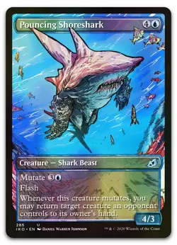 Pouncing Shoreshark (Showcase) #285 (Foil) (NM) Ikoria IKO Magic MTG - Image 1